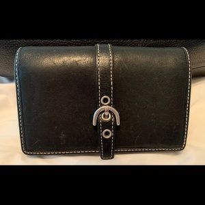 Coach Black leather wallet